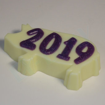 2019 На силуэте свиньи пластиковая форма для мыла