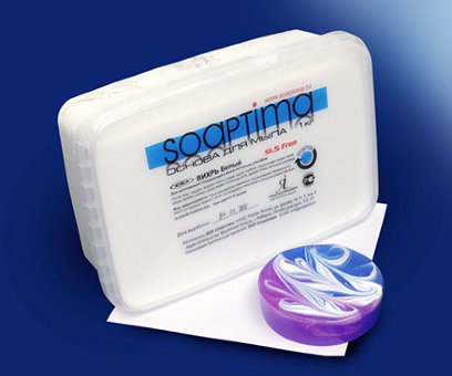 Основа для мыла Soaptima Белая Свирлы (Вихрь Белый) SLS-free