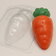 Морковка мультяшная пластиковая форма для мыла