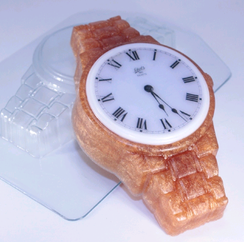 Часы наручные Металлический браслет пластиковая форма для мыла