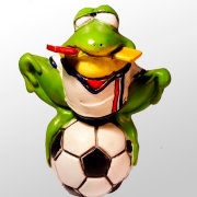 Лягушка-футболист 3D силиконовая форма для мыла